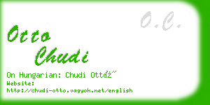 otto chudi business card